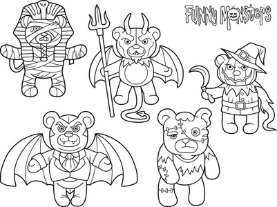 线玩具熊图片-线玩具熊素材-线玩具熊插画-摄图新视界