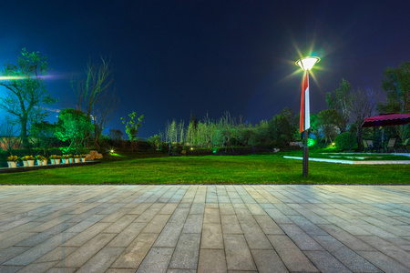 空公园夜景图片