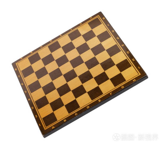孤立的木制空棋盘照片-正版商用图片0nzm3o-摄图新视界
