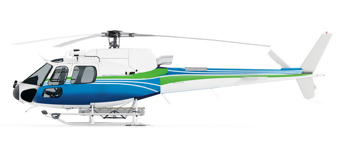 孤立的直升机图片