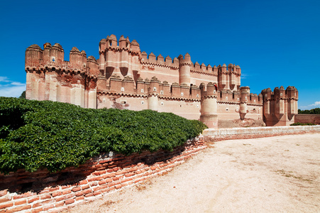 古柯城堡 塞哥维亚省 西班牙中部的视图