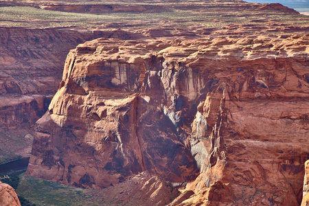 令人难以置信的马蹄在美国亚利桑那州的羚羊峡谷国家公园美景