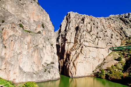 皇家 Trail El Caminito del Rey 在峡谷尔乔罗，马拉加