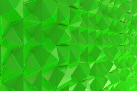 绿色金字塔形状的模式