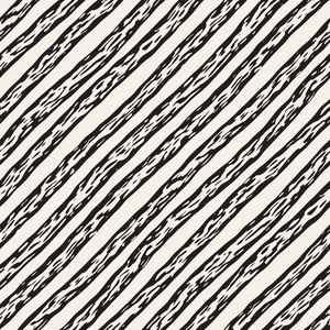无缝用一手拉涂鸦线条花纹.手绘又脏又臭的波浪条纹背景.