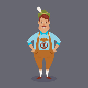 德国人在巴伐利亚服装照片