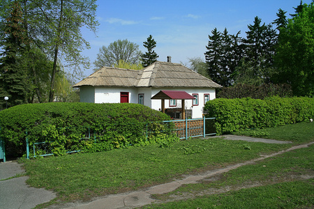 古代传统乌克兰小屋