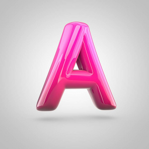 红色和粉色字母