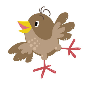 棕色小麻雀图片