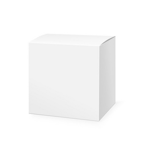 现实的白色包装盒照片