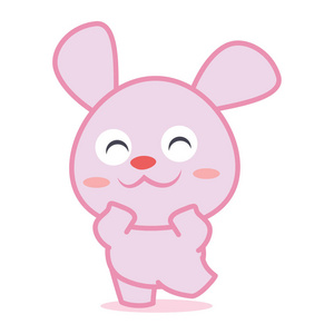 漫画卡通快乐兔快乐兔卡通集合股票照片