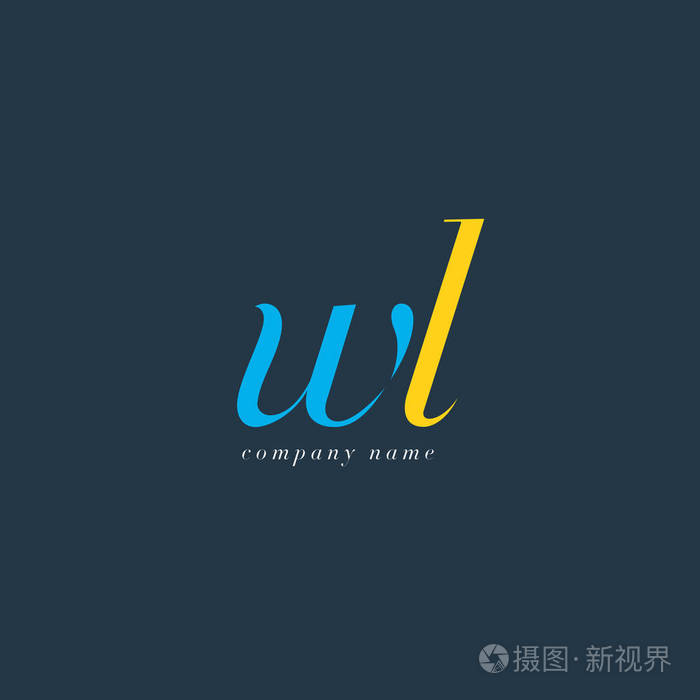 wl字母标志模板