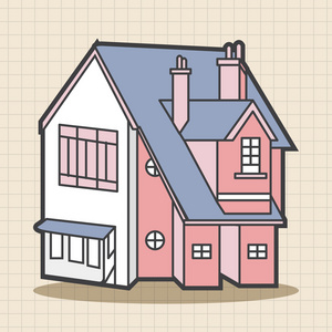 建筑房子主题元素 eps照片