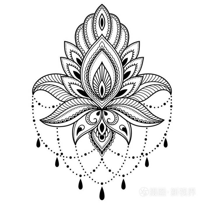 民族花佩斯利-莲花.曼海蒂风格