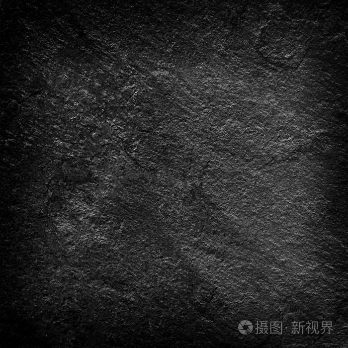 暗灰色黑色石背景或纹理和空的空间