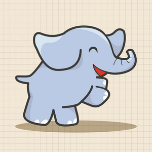 动物大象卡通主题元素图标元素图片
