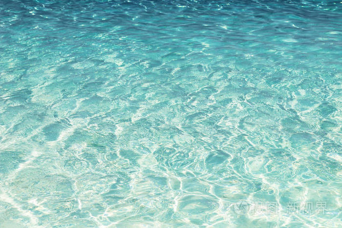 闪亮的蓝色水波纹背景