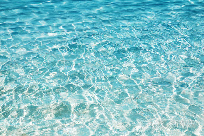 闪亮的蓝色水波纹背景