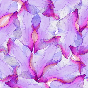 无缝模式与紫色的花瓣