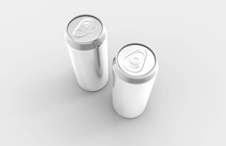 两个铝汽水罐图片