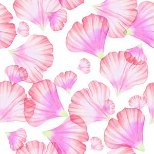 无缝模式与粉红色的花瓣