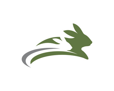 兔子标志模板矢量图标插图设计照片