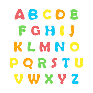 彩色英文字母表