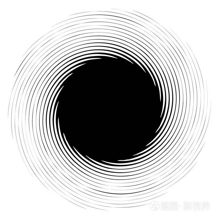 螺旋, 漩涡, 旋转抽象设计元素.旋转母题, 矢量图示