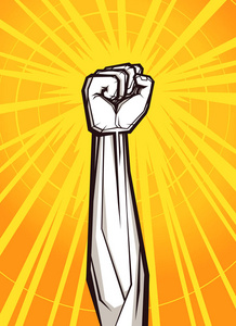 握紧拳头矢量图照片