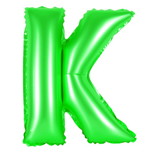 英文字母k绿色