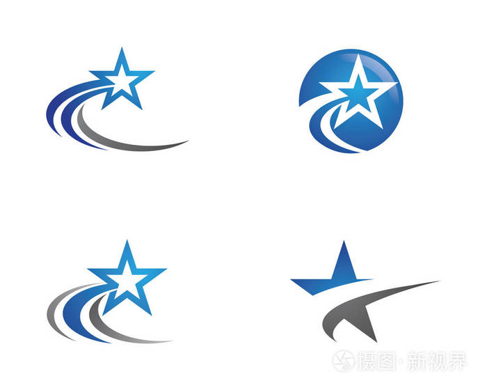 明星 Logo 模板矢量图标