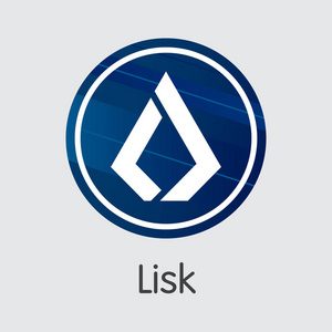 Lisk 虚拟货币硬币。Lsk 的矢量图标