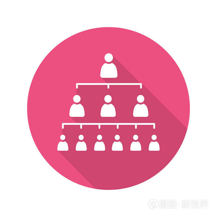 公司层次结构平面图标插画-正版商用图片0o1s70-摄图新视界