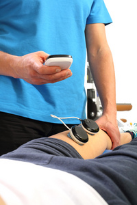 肌肉刺激肌肉电刺激, 治疗和康复照片