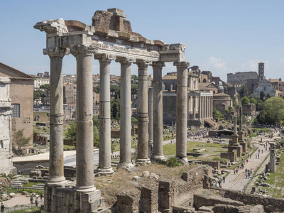 2018年4月21日, 论坛 Romanum, 所在地罗姆, 古罗马古董城遗址, 在罗马附近的帕拉蒂诺山