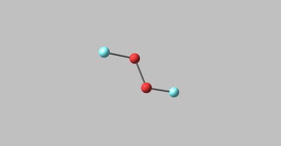 分子氧氟化分子上灰色孤立