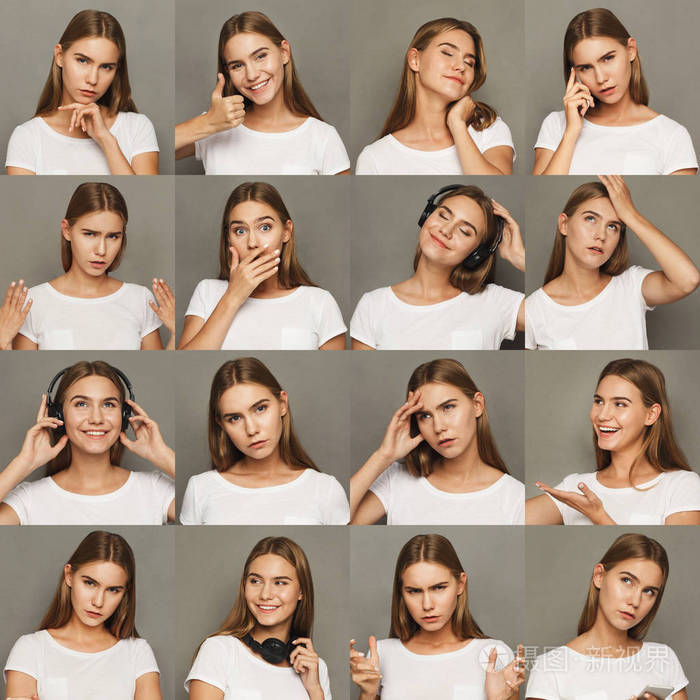 女性不同的情绪设置