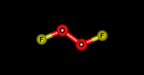 分子氧氟化分子上黑色孤立