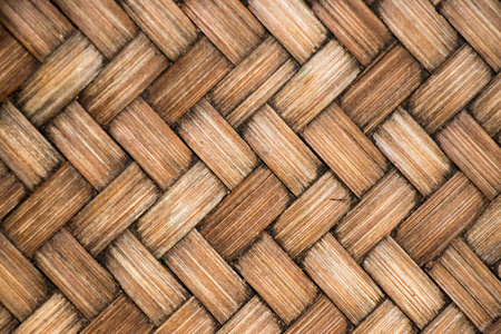 合起来的棕色木制编织纹理背景
