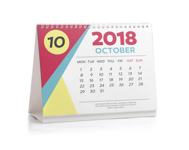办公日历 2018 10月