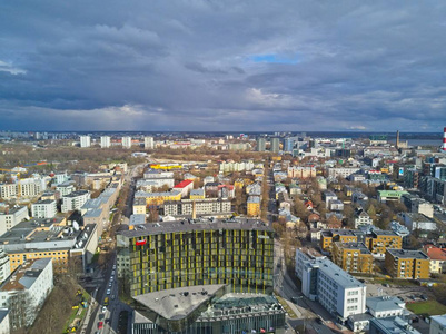 城市塔林鸟瞰图爱沙尼亚