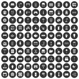100家具图标设置黑色圆圈