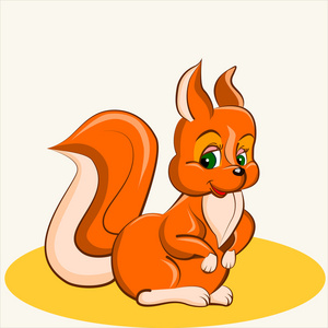 卡通矢量图可爱搞笑松鼠照片