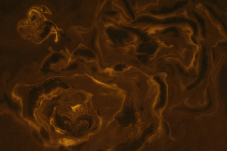 suminagashi 大理石纹理手绘与棕色墨水数字纸525执行的传统照片