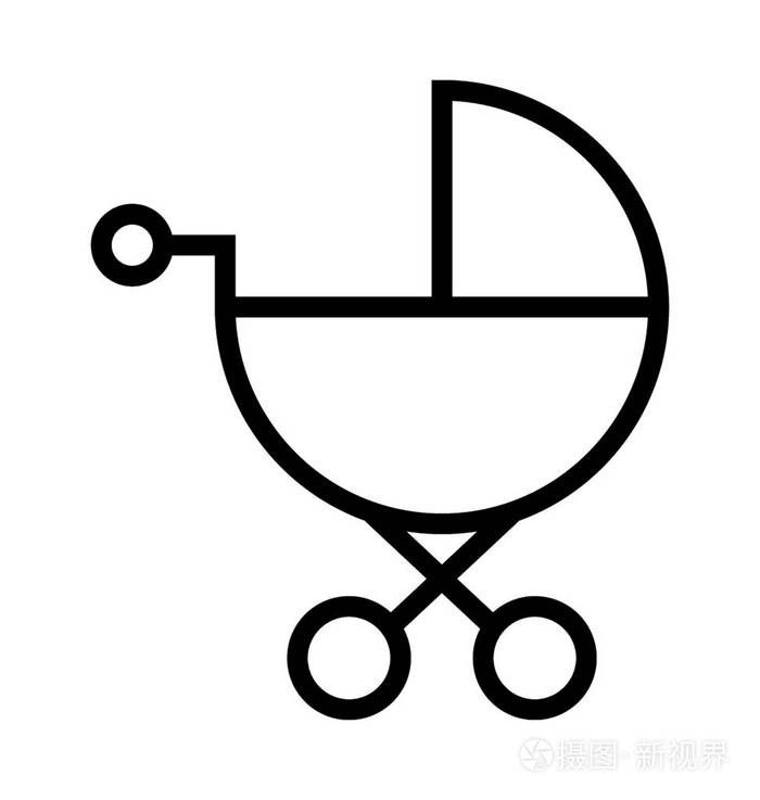 童车矢量图标