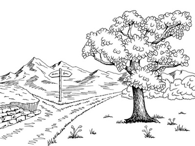 十字路口卡通图片-十字路口卡通素材-十字路口卡通插画-摄图新视界