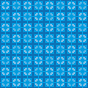 几何的有趣模式与黑暗与光明的蓝色圆形和菱形形状