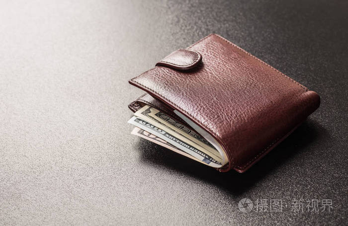 男士钱包钱现金
