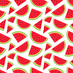 西瓜无缝花纹现代扁平式包装纸,墙纸,纺织等物品.矢量插图.eps10照片