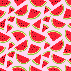 西瓜无缝花纹现代扁平式包装纸,墙纸,纺织等物品.矢量插图.eps10照片